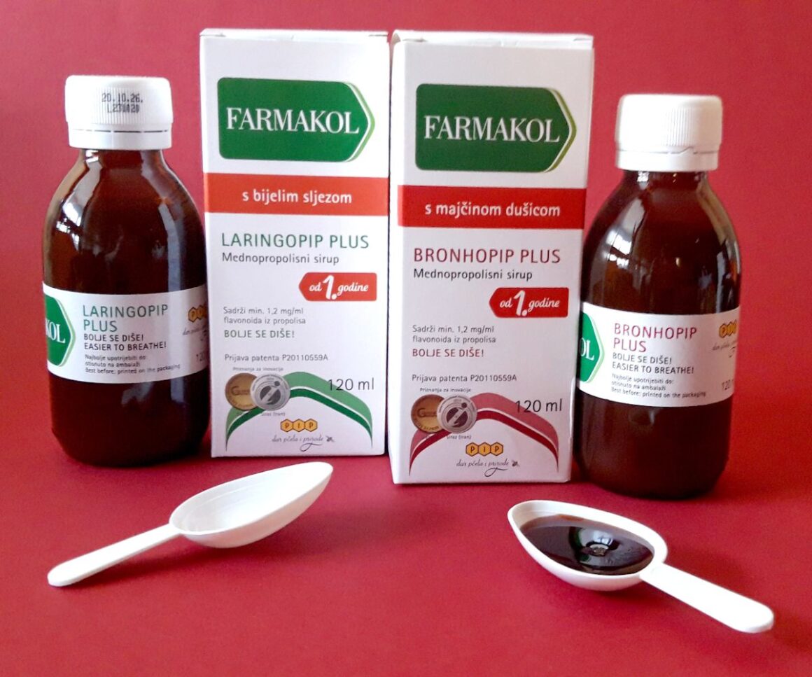 Farmakol NAC sirup, mednopropolisni je sirup s N-acetilcisteinom i ekstraktima korijena bijelog sljeza i anisa